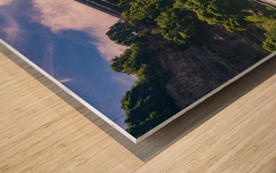 Niagara River at Whirlpool Bridge in Canada Wood print