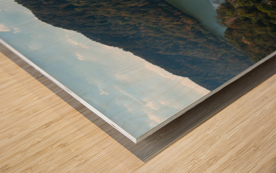 New River from Hawks Nest Overlook Wood print