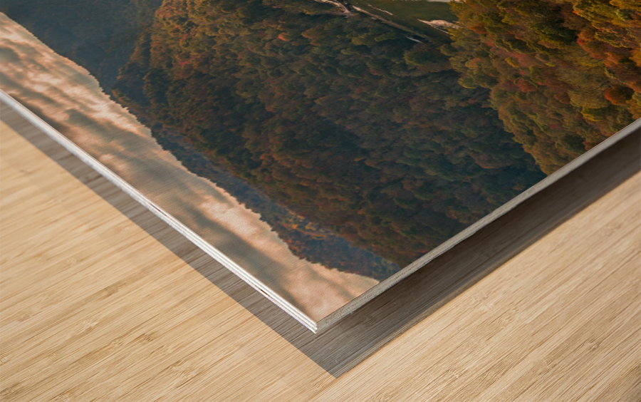 New River from Hawks Nest Overlook Wood print