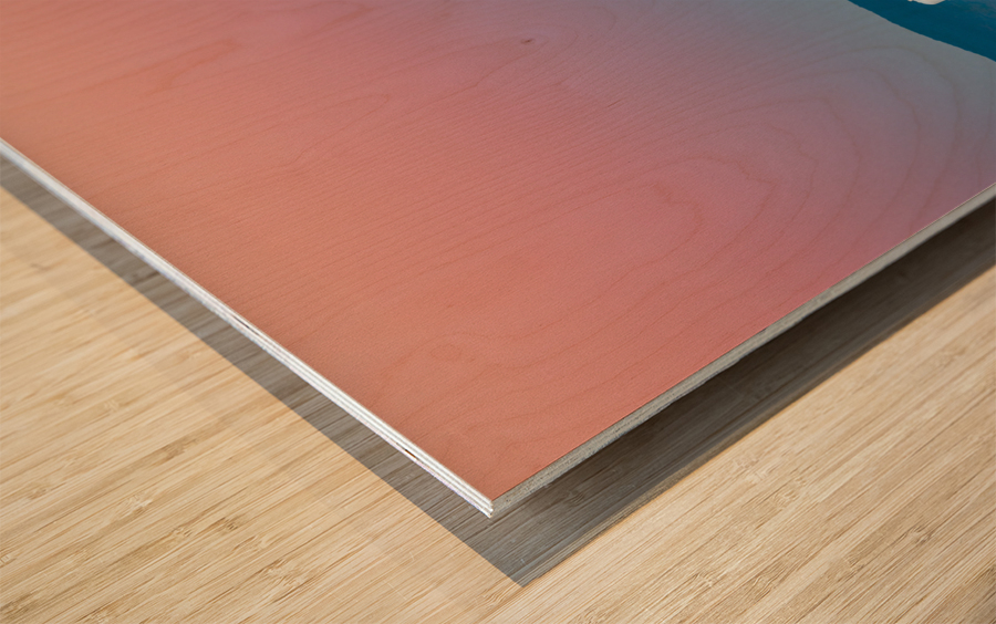 Harvest Supermoon over WVU Morgantown Wood print