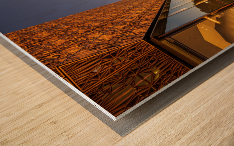 Reflection of Washington Monument Wood print