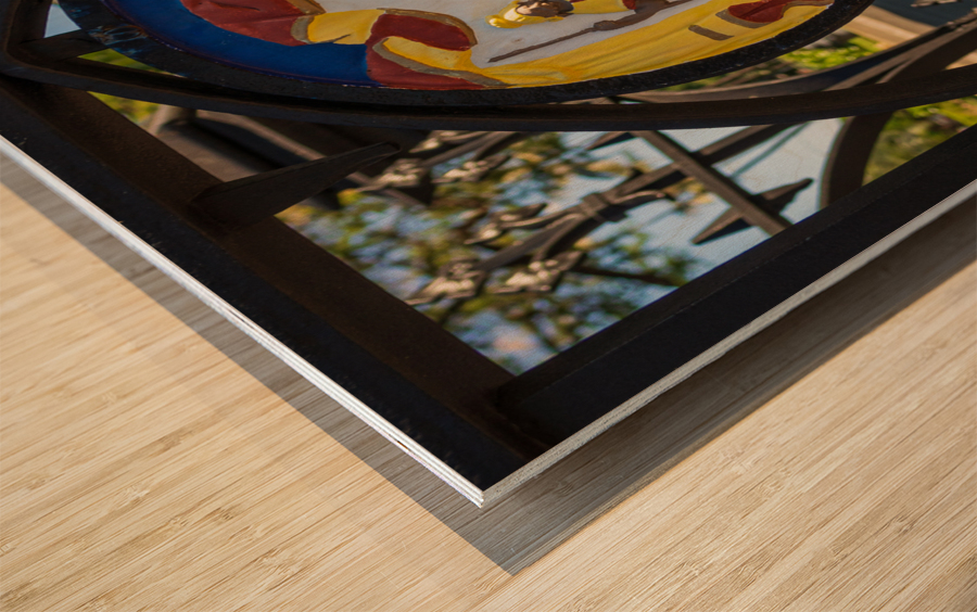 Painted seal at Kawaiahao church Impression sur bois