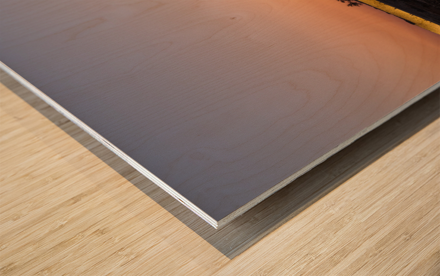 Old Bahrain Fort at Seef at sunset Wood print