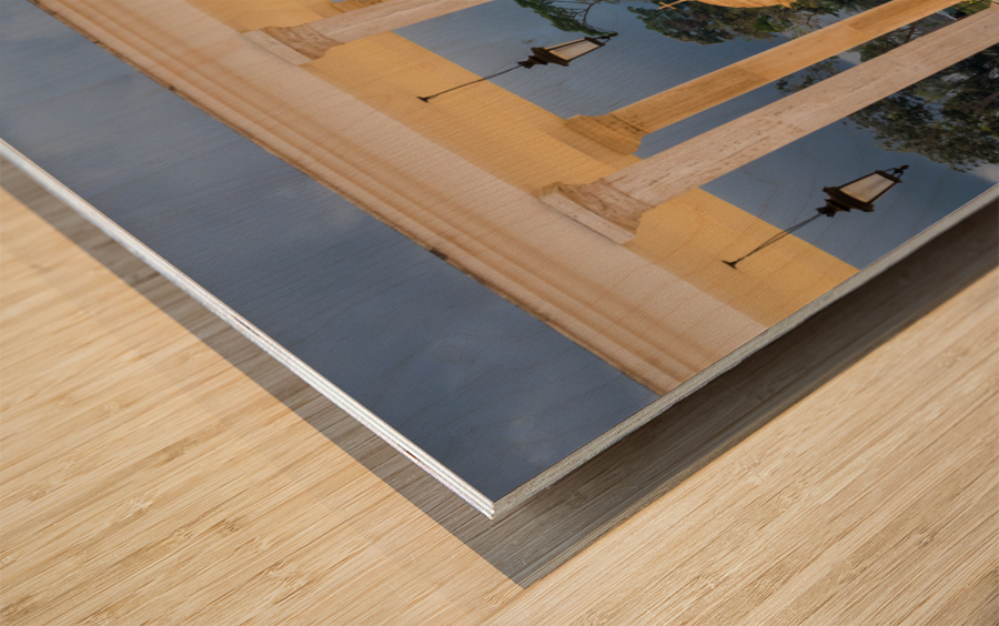 Arches at Basilica of Mongomo in Equatorial Guinea Wood print