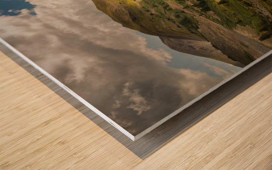 Large horseshoe bend on Cottonwood pass Wood print