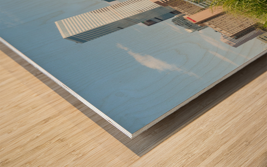 View of downtown buildings in Denver Impression sur bois