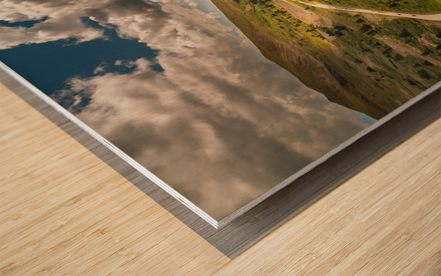 Large horseshoe bend on Cottonwood pass Wood print