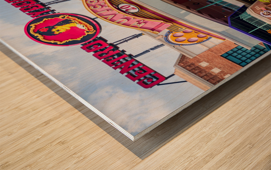 Cinema in Ybor City in Tampa Florida Impression sur bois