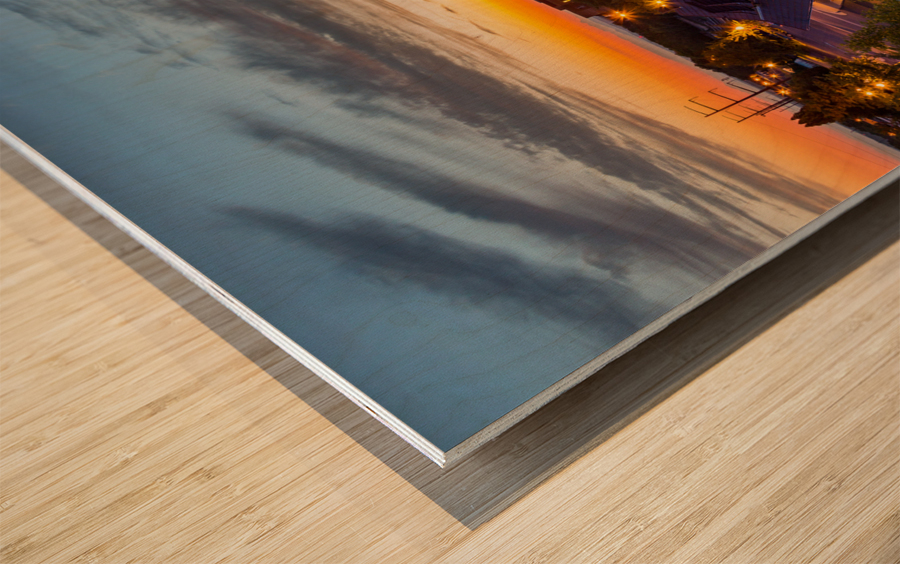 Railway station in Manassas Virginia Impression sur bois