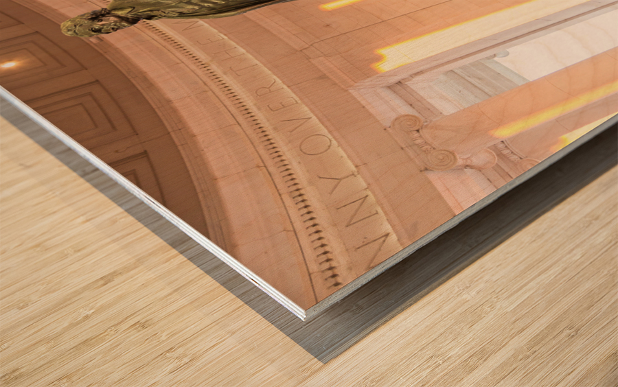 Statue of Thomas Jefferson Washington DC Wood print