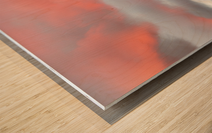 Panorama of Hanalei on island of Kauai Wood print