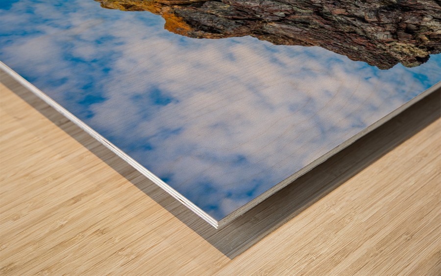 Unusual rock formation at Kynance Cove near the Lizard in Cornwa Impression sur bois