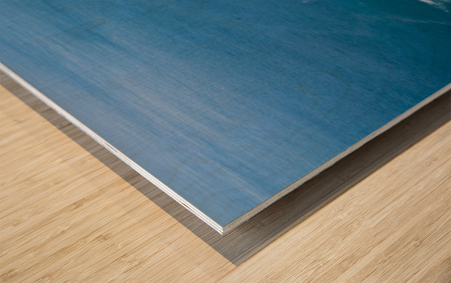 Long duration image of the ruins at Botallack tin mine Wood print