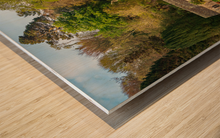 St Just in Roseland parish church in Cornwall UK Wood print