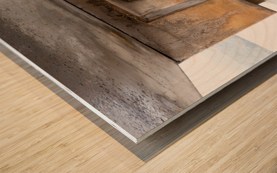 Underside of Hanalei Pier long exposure Wood print