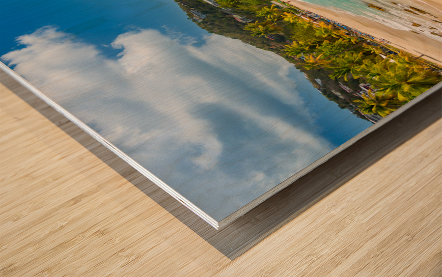 Frenchmans Bay beach scene on St Thomas USVI Wood print