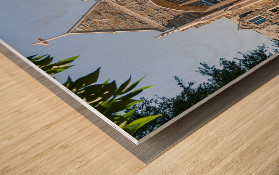 White Gravenor hall Georgetown University DC Wood print