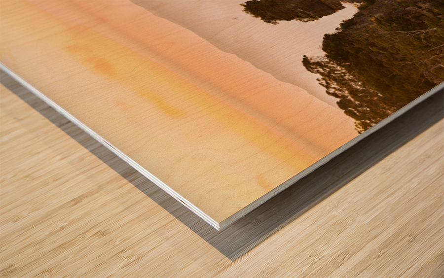 Sunrise from Echo Point in Blue Mountains Australia Wood print