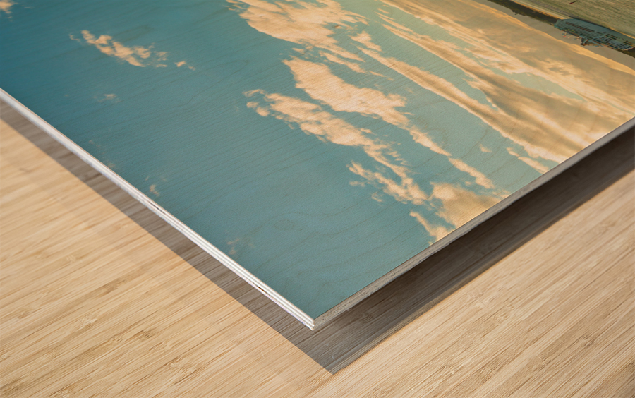 The Mount at Tauranga in NZ Wood print