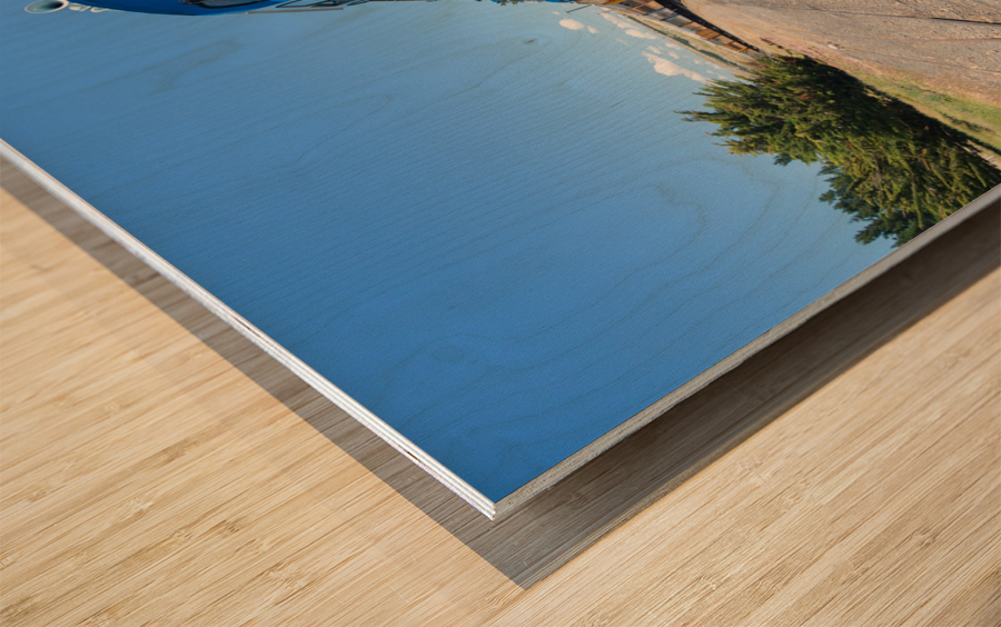 Diesel locomotive train engine Taiere Gorge line Wood print