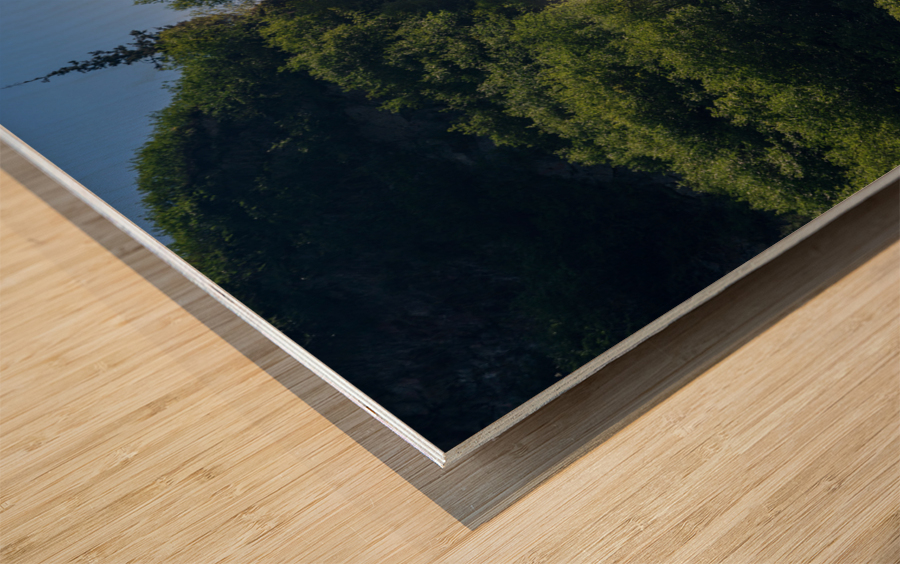 Dramatic waterfall of Bridal Veil Falls in Keystone Canyon Impression sur bois