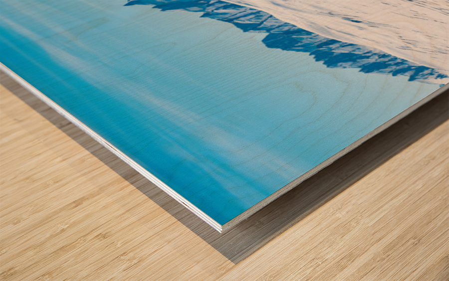 Panorama of mountains of Thompson Pass Wood print