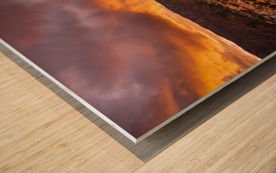 Sunset in Avalon on Catalina Island Wood print