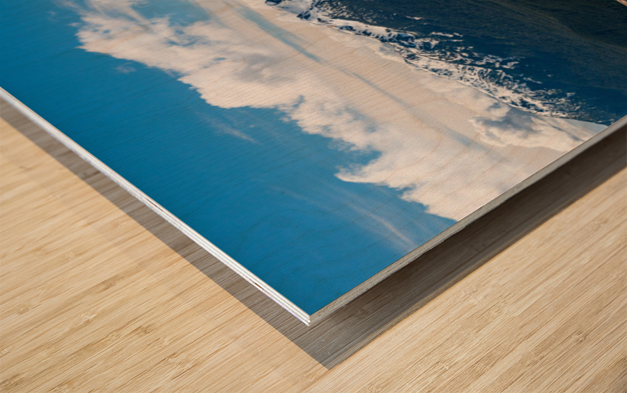 View from Mount Roberts toward Mt Bradley above Juneau Alaska Wood print