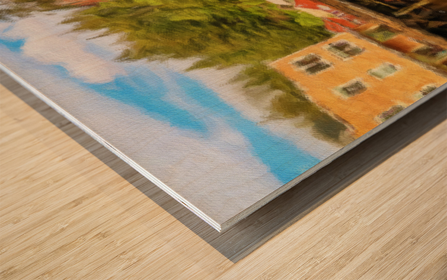 Impression of Creek Street in Ketchikan Alaska Impression sur bois