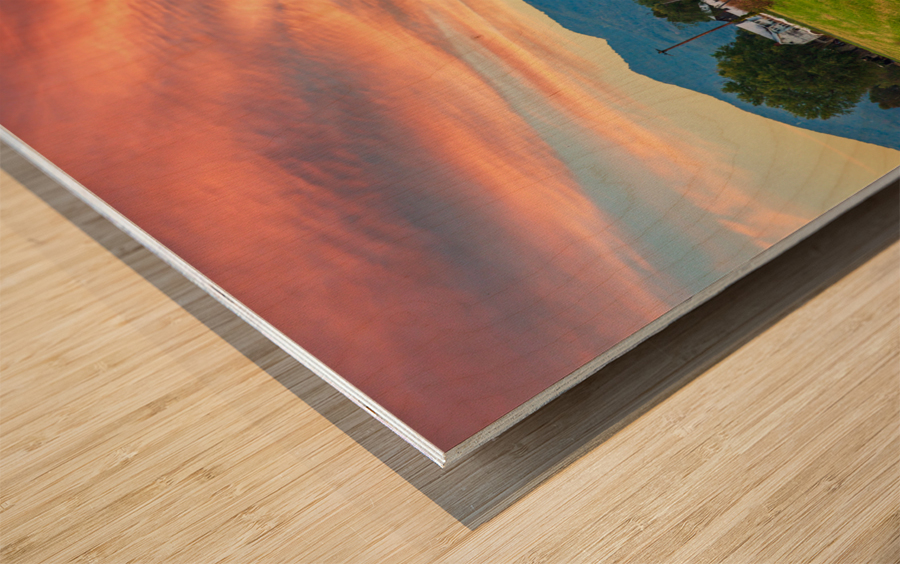 Potomac Eagle train in the evening Wood print