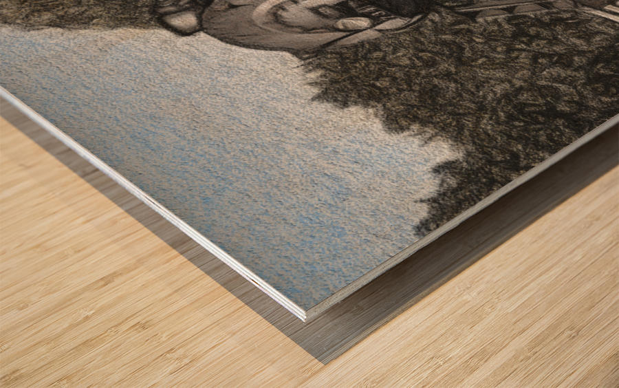 Charcoal WMSR Steam train in Frostburg Wood print