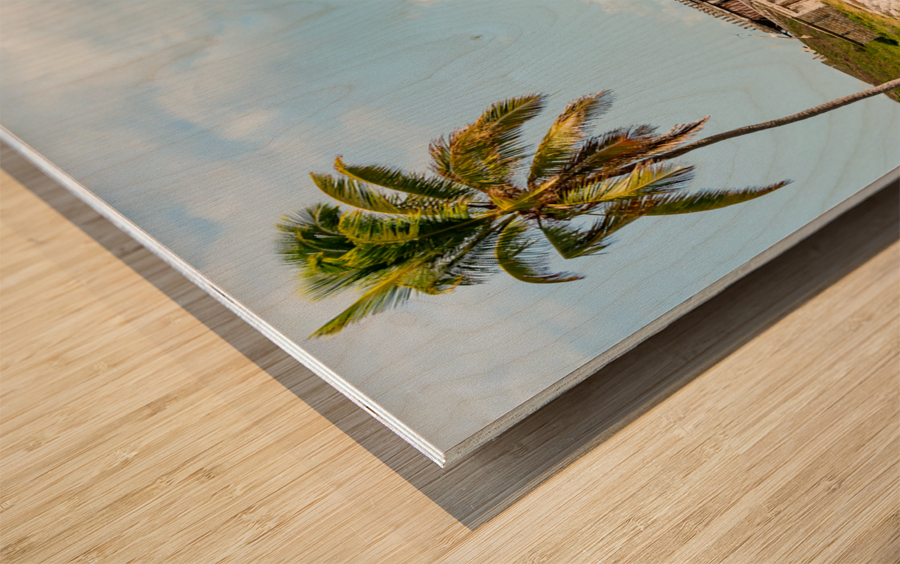 Florida Keys rail bridge and heritage trail Wood print