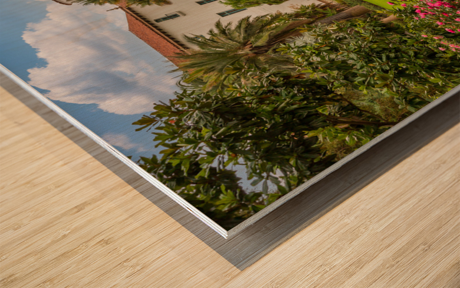 Exterior Santa Barbara Courthouse California Wood print