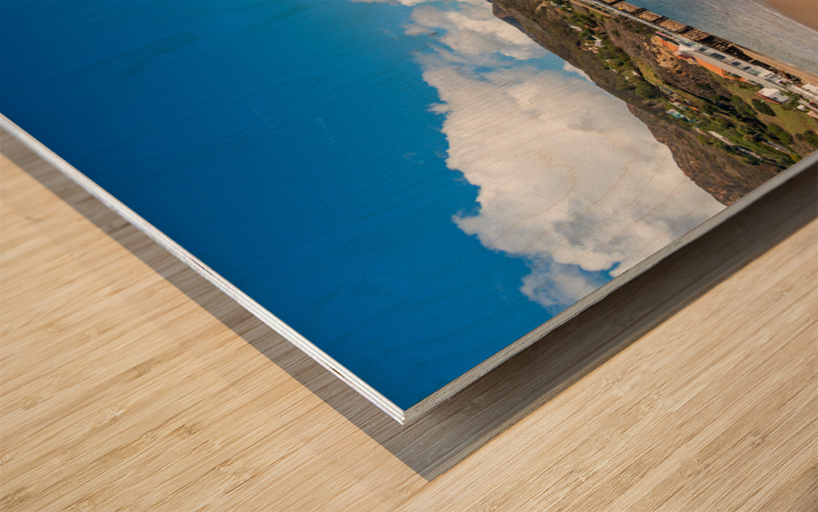 Pier at Malibu Lagoon California Wood print