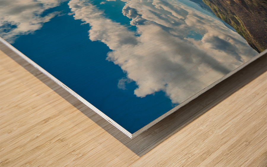 View of San Bernadino Rim of World Highway Wood print