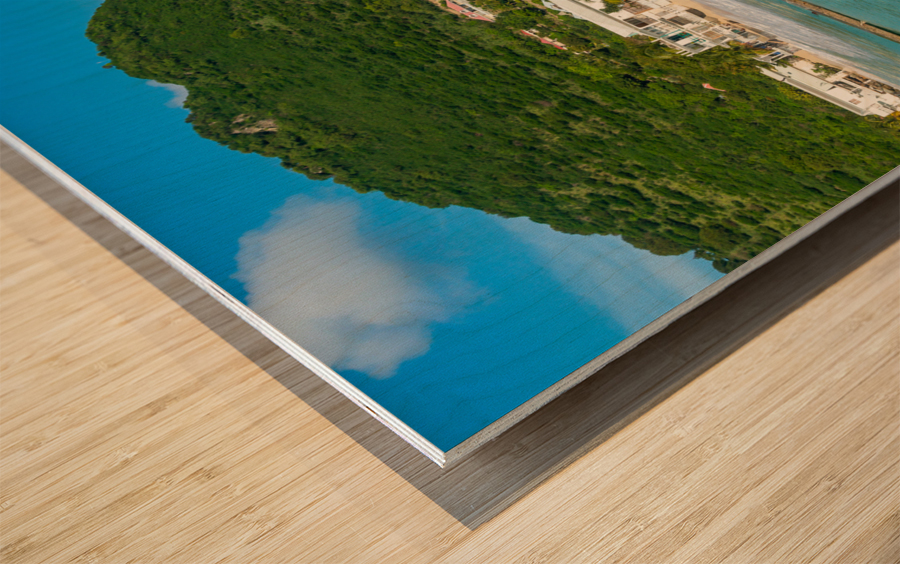 Beach at Grand Case in St Martin Caribbean Wood print