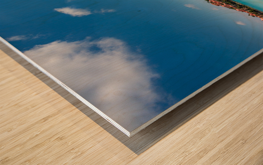 Timeshare apartment hotel in St Martin Wood print