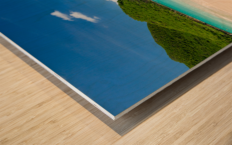 Glorious beach at Anse Marcel on St Martin Wood print