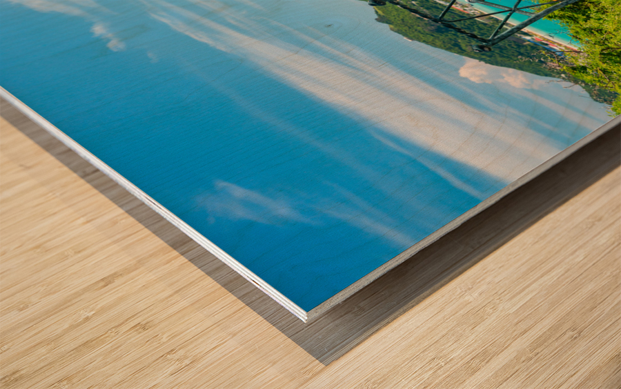 Overview of Philipsburg Sint Maarten Wood print