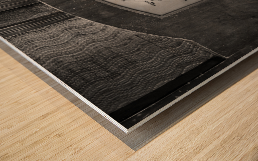 Tuning dial on Brunswick short wave radio Wood print