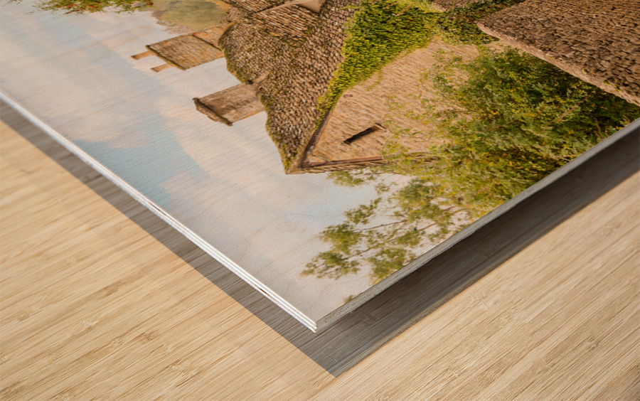 Minster Lovell in Cotswold district of England Impression sur bois