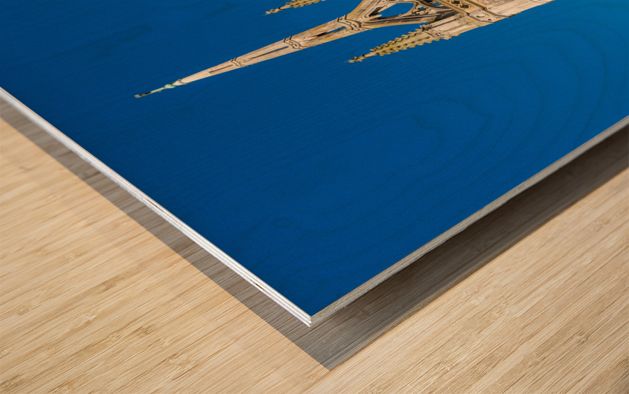 Unusual tower crown spire in Faversham Kent Wood print