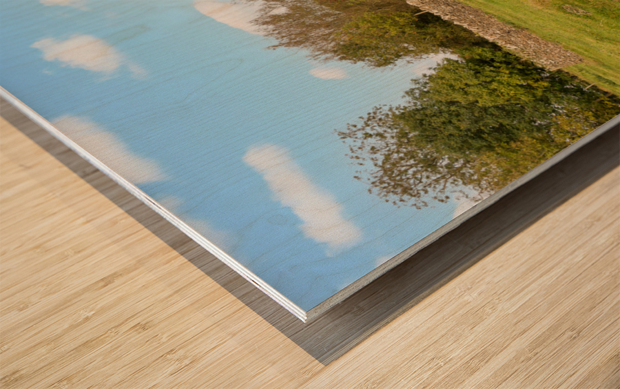 Exterior of St Oswald parish church Widford Impression sur bois