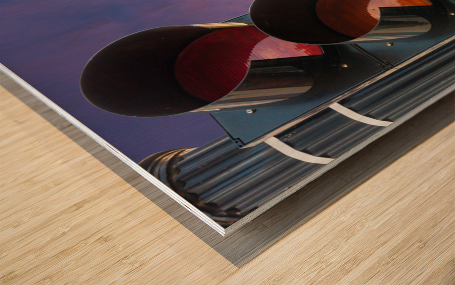 Green light on traffic signal motivational message Impression sur bois