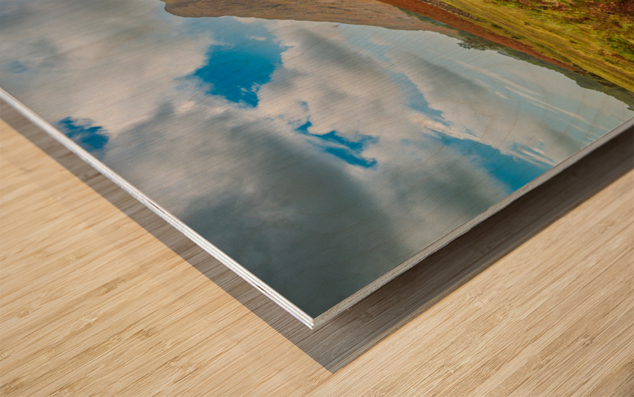 Stone bridge over river by Wastwater Wood print