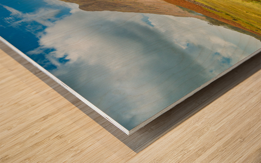 Stone bridge over river by Wastwater Wood print