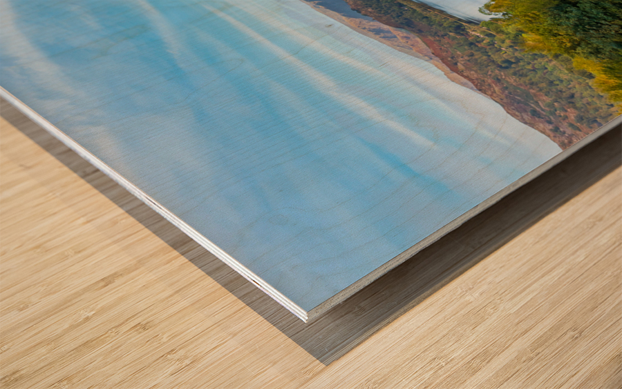 Lake Grasmere in early morning in Lake District Wood print