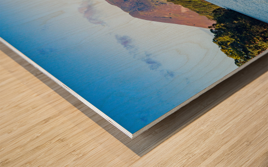 Lady Derwentwater on Derwent Water in Lake District Impression sur bois