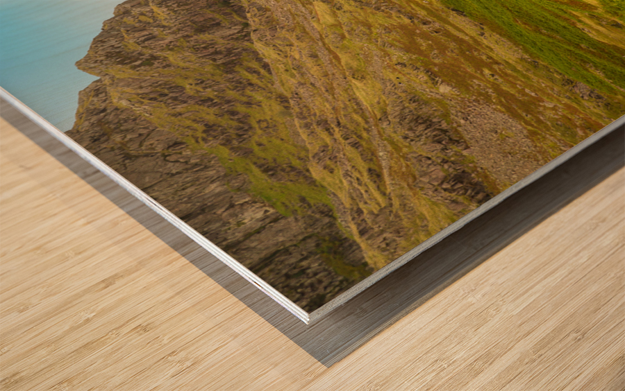 View toward Eskdale from HardKnott Pass Wood print