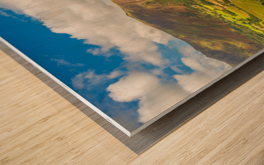 Derwent Water Panorama Wood print